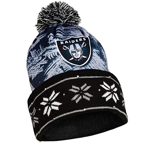 NFL Oakland Raiders Light Up Knit Hat