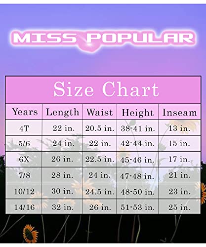 MISS POPULAR 5-Pack Girls Leggings Sizes 4-16 Soft Comfortable Cotton Spandex with Elastic Waistband Many Colors (Pack 2, 10/12)