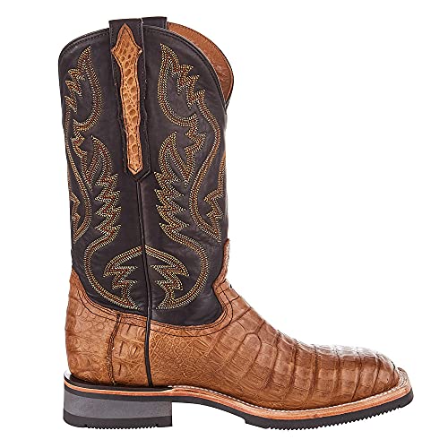 Lucchese Men's Rowdy Western Boot Square Toe Tan 9.5 D