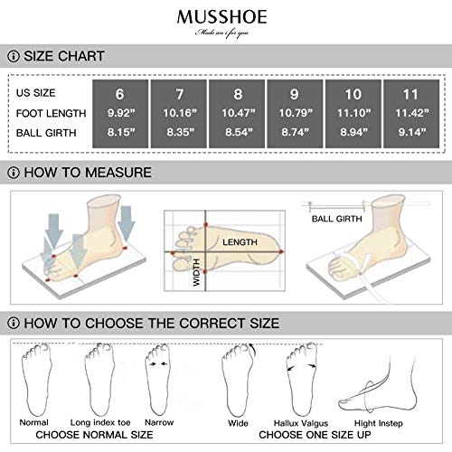 MUSSHOE Ballet Flats for Women Comfortable Women's Flats Memory Foam Slip on Pointed Toe Flats Shoes Women,Mustard Knot 11