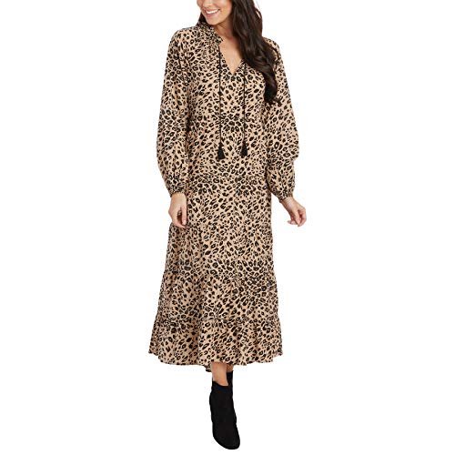 Mud Pie Women's Ariana Leopard Maxi, Large