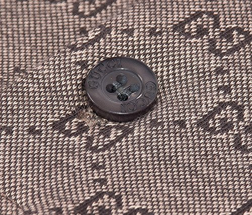 Gucci Polo Shirt, Mens Brown Short Sleeve Polo T- Shirt GG Print All Sizes (M)