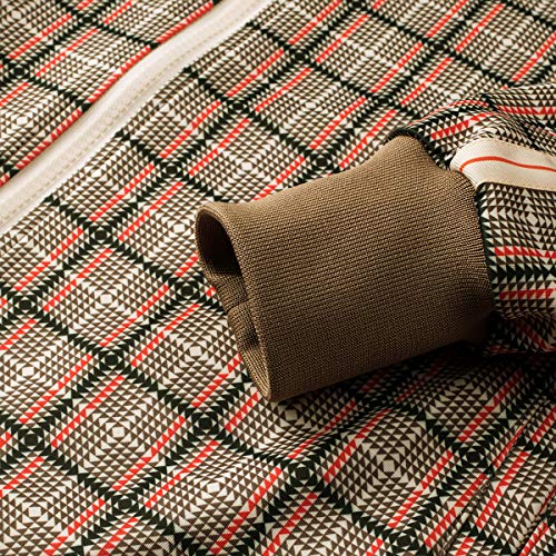 Track Jogging Suits for Men Set Running Sweatsuits 2 Piece Casual Tracksuits Joggers Outfits Workout Sports Jacket and Pants 2101 Brown XXL