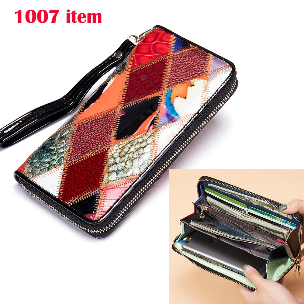 WESTAL Women's Purse Leather Wallet for Women Small Clutch Boho Purses Coins and Cards Hasp Coin Wallet Women Ladies Wallet 4203