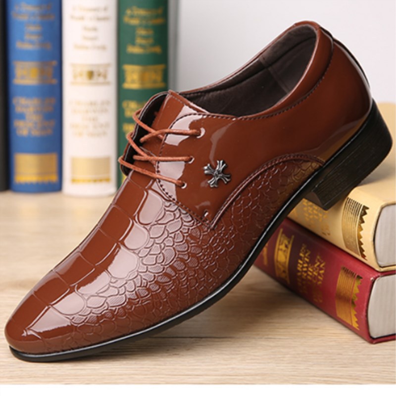 New italian oxford shoes for men luxury mens patent leather wedding shoes mens pointed toe dress shoes plus 48 Multiple colors