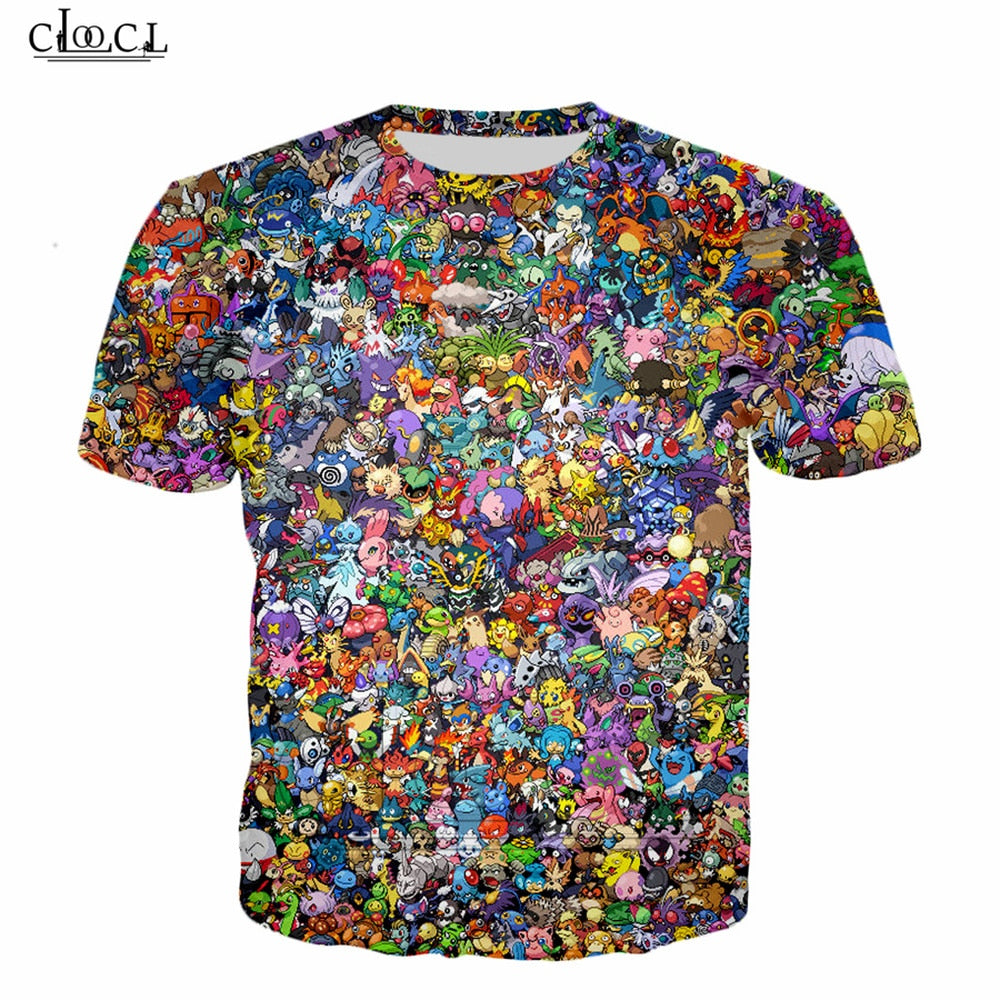 CLOOCL Men T-shirt Fashion Cartoon Character 3D Printed Anime Women T-shirts Harajuku Tee Shirt Summer Casual Short Sleeve Tops