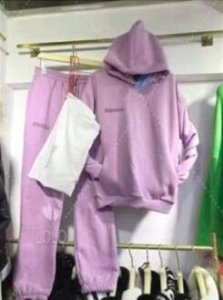 Solid Cotton Hooded Sweatshirts Hoodies Track Pants Joggers Women Tracksuits Two Piece Sets Sweatpants Sweatsuits Spring Female