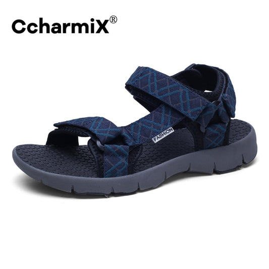 CcharmiX Men Sandals Vietnam Summer Breathable Walking Men Shoes Lightweight Gladiator Sandals For Men Water Footwear Big Size