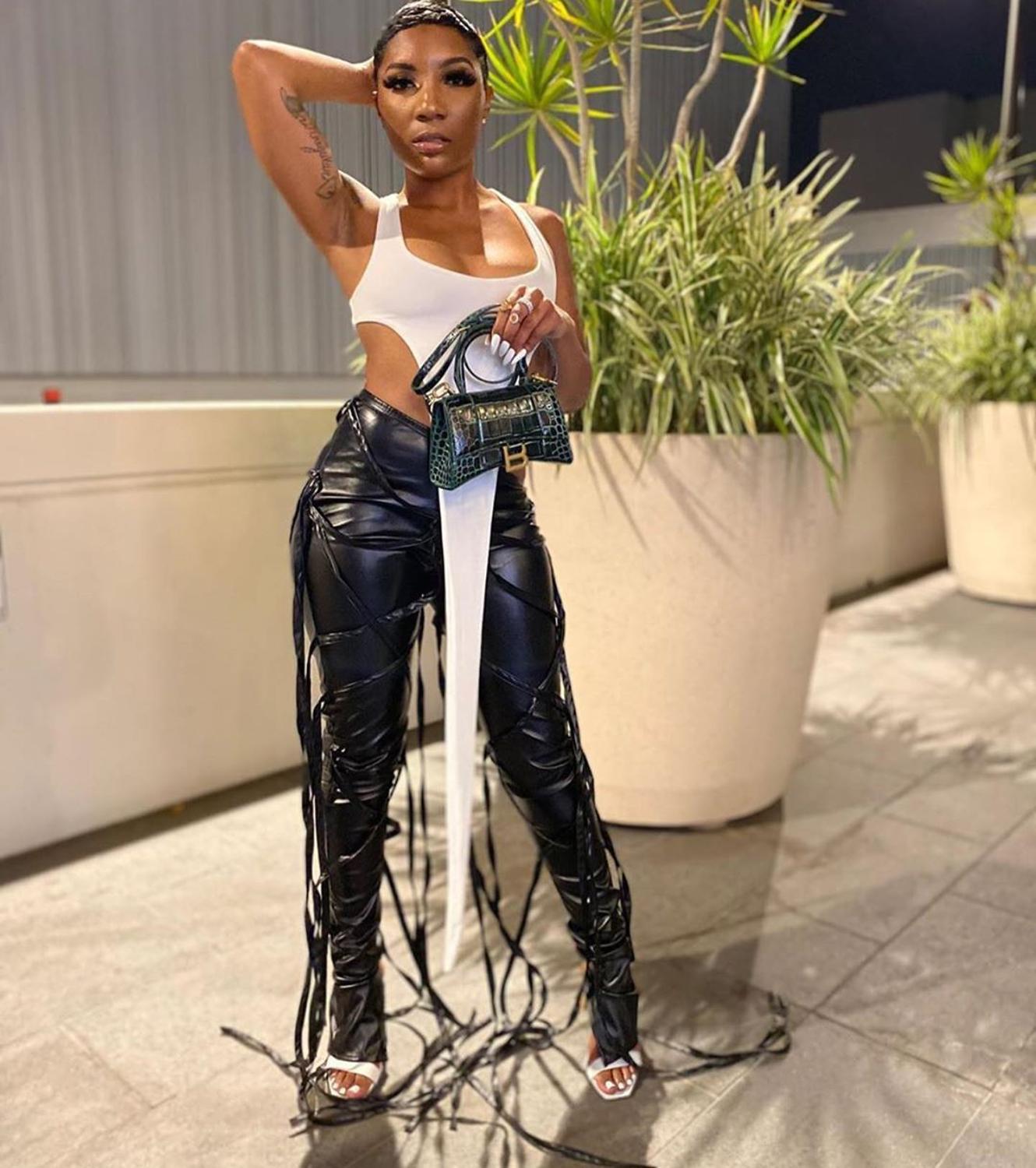 Casual Women PU Leather Pants Sweatpants Drawstring High Waist Streetwear Solid Color Party Night Winter Clothes For Women