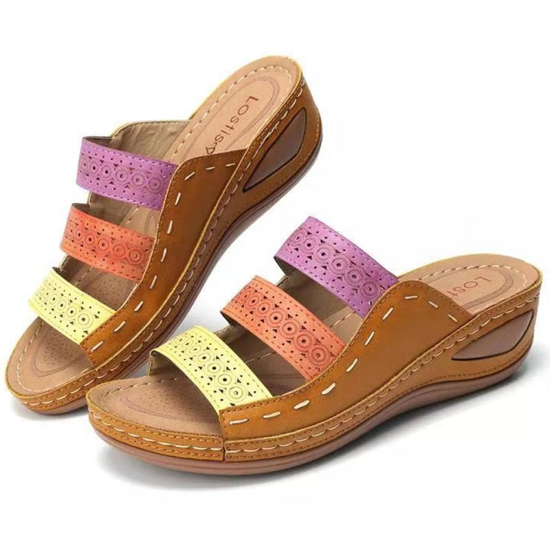 Women Sandals 2022 Fashion Wedges Shoes For Women Slippers Summer Shoes With Heels Sandals Flip Flops Women Beach Casual Shoes