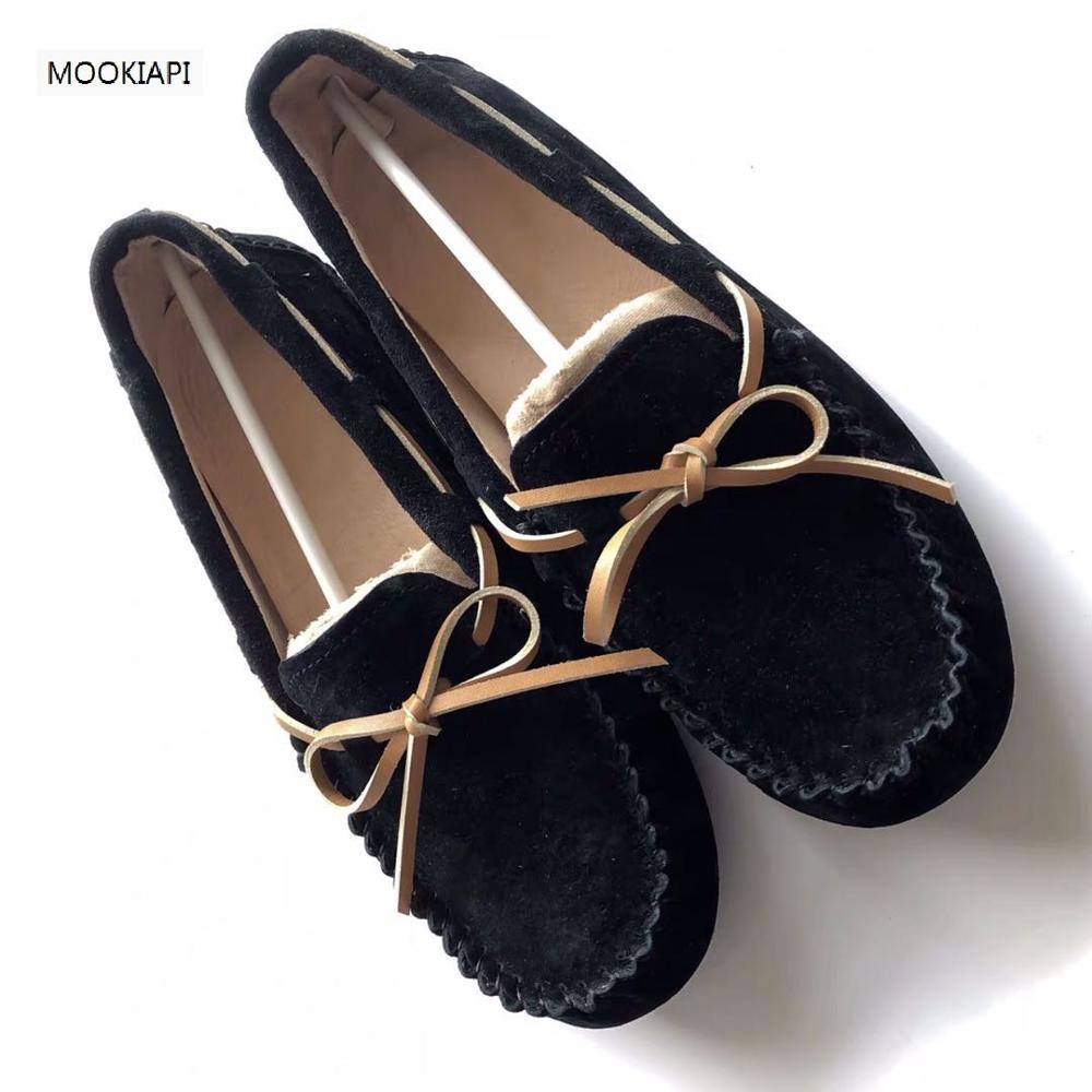 MOOKIAPI Chinese brand high quality women&#39;s shoes, 100% leather woman fla, classic women&#39;s loafers shoes, free delivery