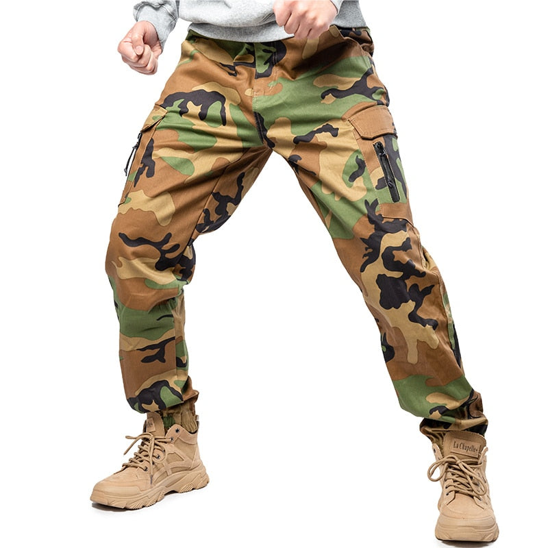 Mege Brand Tactical Jogger Pants US army Camouflage Cargo Pants Streetwear Men Work Trousers Wear Resistant Urban Spring Autumn