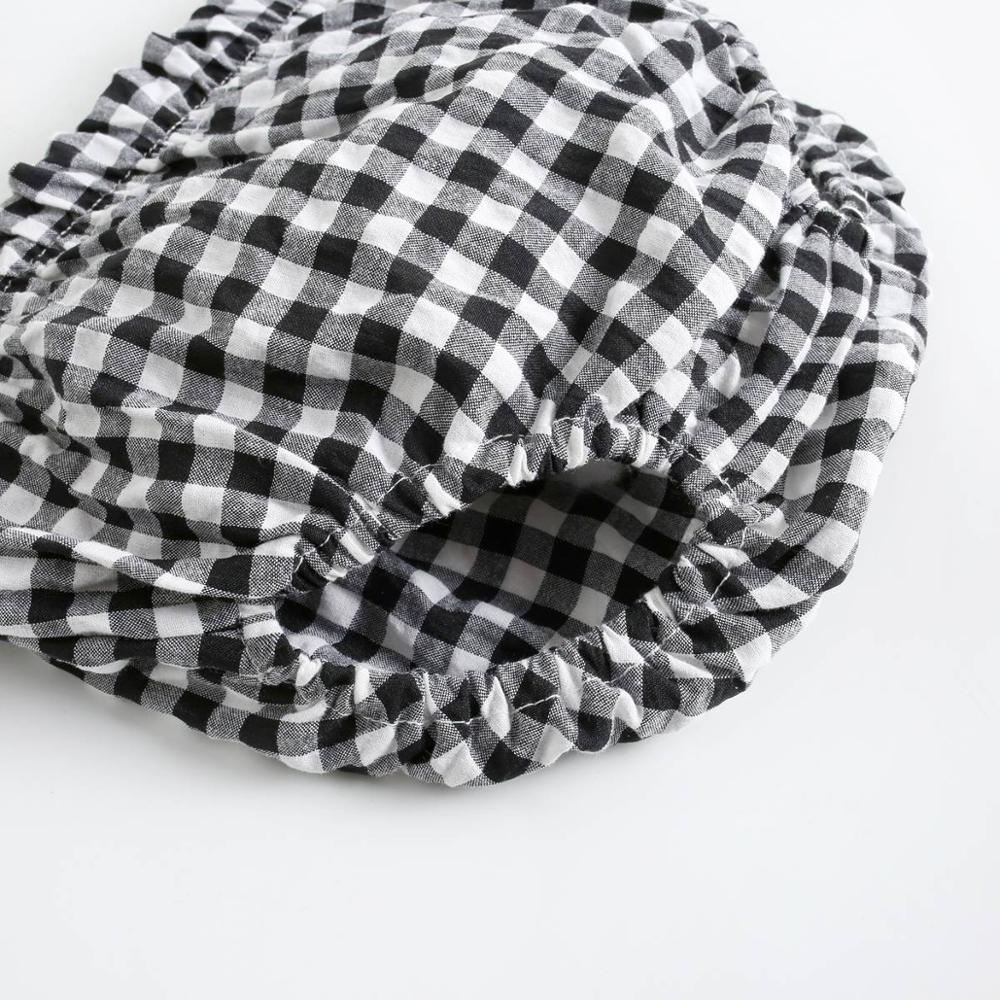 Sanlutoz Baby Girls Clothes Sets Cotton Short Sleeve Casual Plaid Baby Tops + Shorts 2Pcs Infants Clothing Fashion