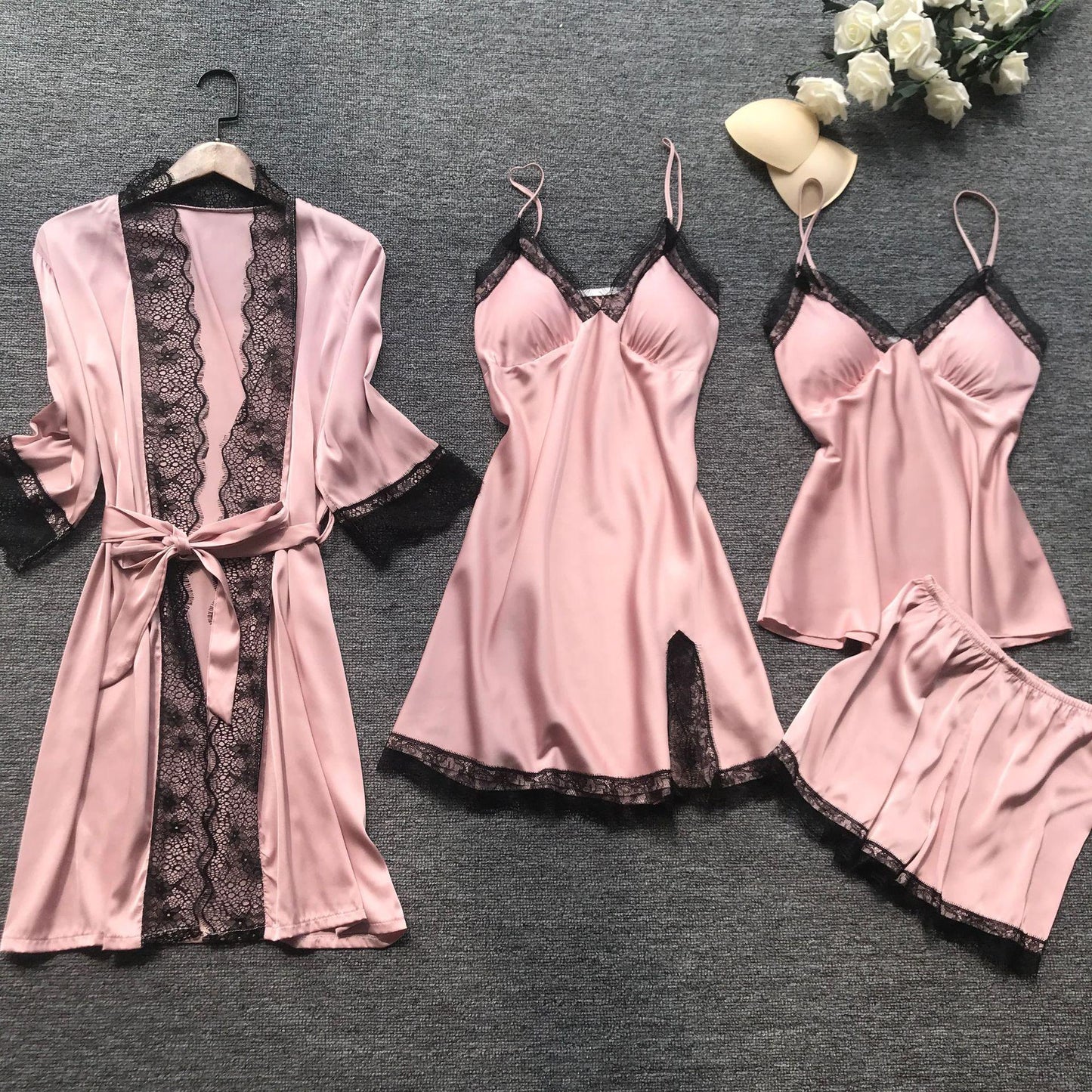 Female Flower Bride Wedding Robe Bathrobe Gown Sleepwear Sexy Lace Intimate Lingerie Home Clothes Summer Casual Nightwear