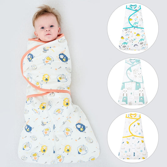 Baby Swaddle Surrender Style Newborn Sleeping Bag Cotton Gro-Bag Newborn Blanket Wrap Envelope Cocoon 0-12 Months