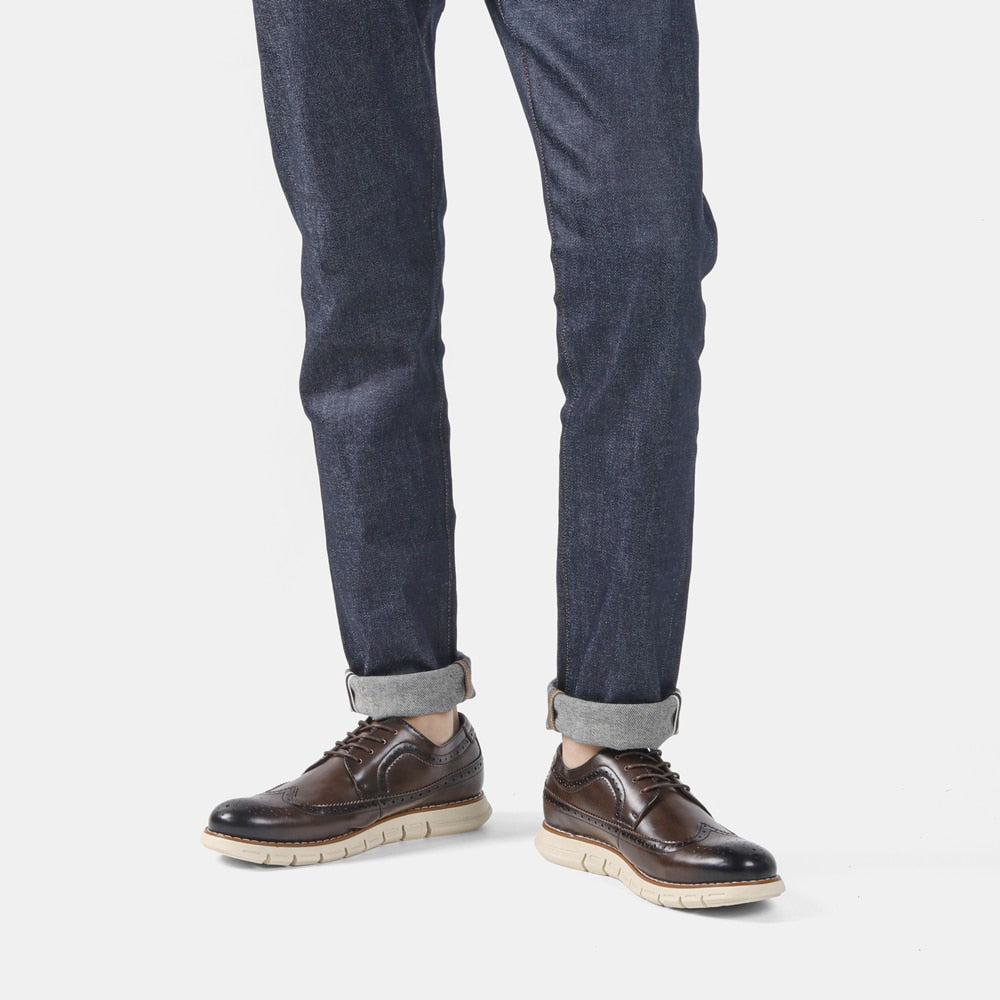 Brogue Men Casual Shoes Fashion Comfortable Shoes 2022 Brand Men shoes #527