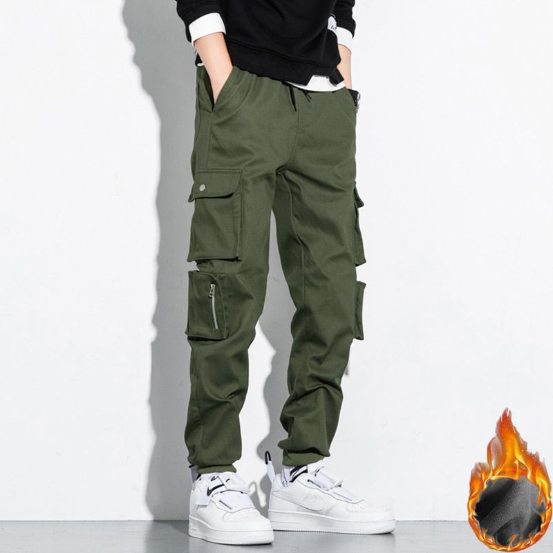 CHAIFENKO Streetwear Hip Hop Cargo Pants Men Casual Harem Joggers Trousers Men New Fashion Harajuku Multi Pocket Men Pants M-8XL