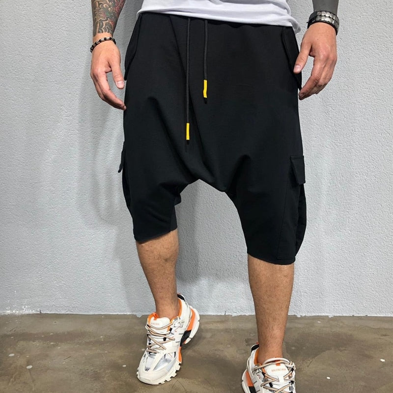 Hip Hop Streetwear Men Shorts Sweatpants Cotton Shorts Fitness Men Jogger Sweatpants Fashion Men Casual Cargo Pant Trousers Male
