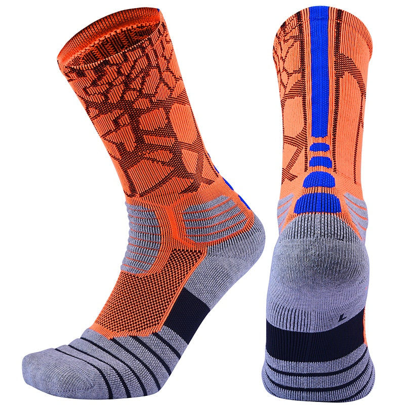 High Quality New Men Outdoor Sports Elite Basketball Socks Men Cycling Socks Compression Socks Cotton Towel Bottom Men's socks