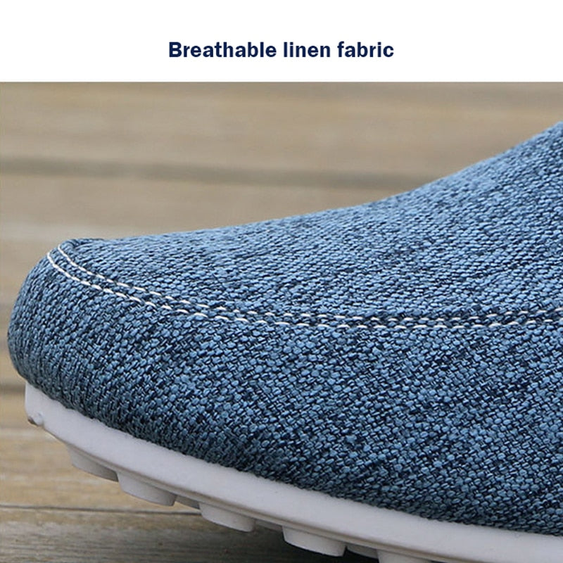Men Loafers Shoes 2022 Canvas Casual Shoes For Men Outdoor Walking Footwear Breathable Linen Surface Flats Shoes Men Loafers