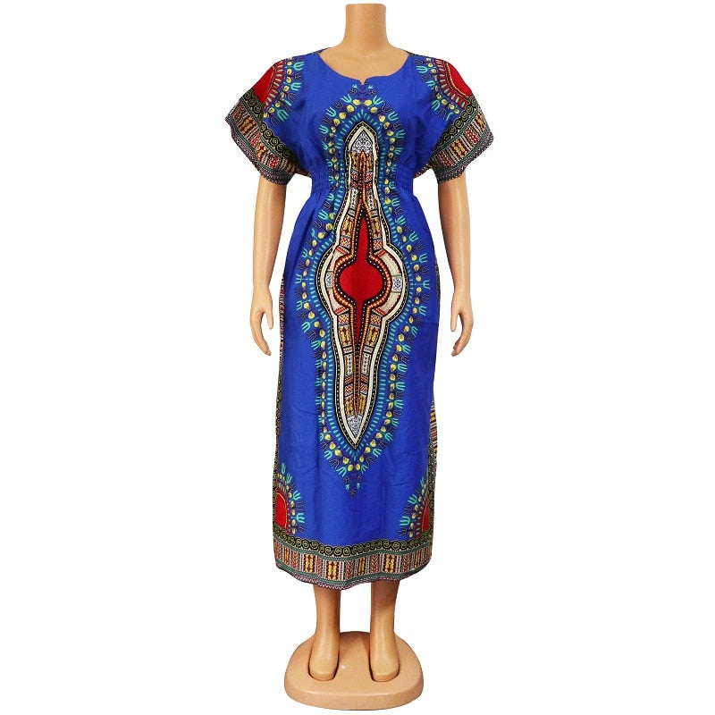 Dashikiage 100% Cotton African Fashion Native Ankara Women dress