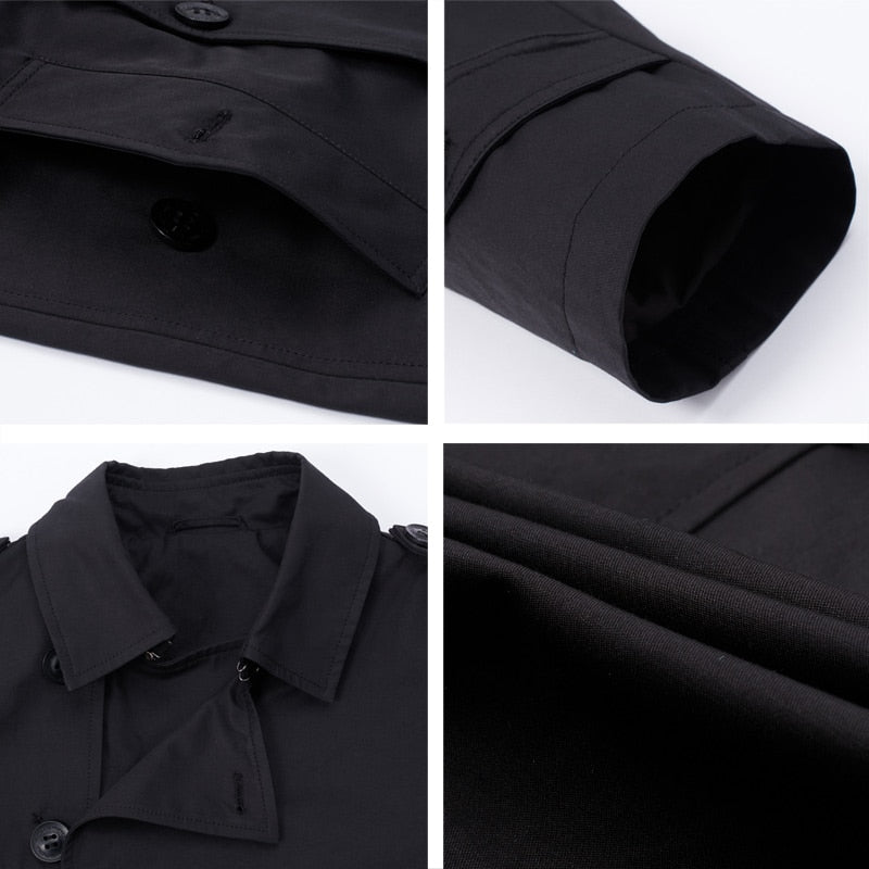 ICEbear 2021 New men's trench coat high-quality men's long lapel windbreakers men's brand clothing MWF20709D