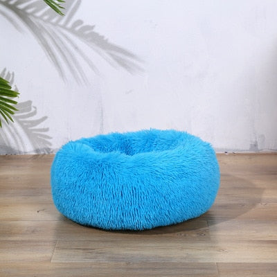 Super Soft Pet Dog Bed Autumn Winter Round Long-haired Pet Mat Suitable House for Cats and Dogs Warm Comfortable Pet Supplies