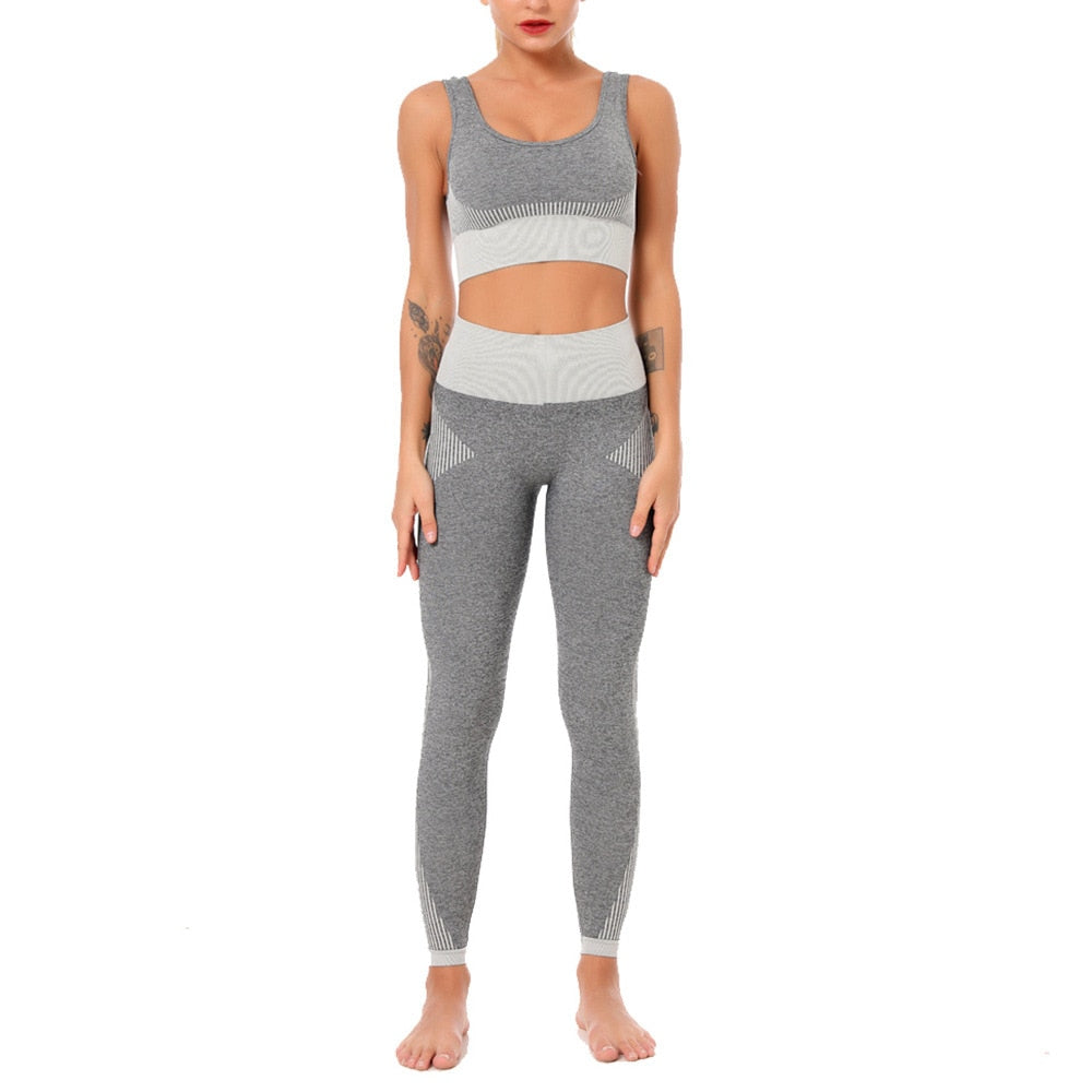 Seamless Gym Sets Sport Set Yoga Suit Women Workout Clothes for Women Bra and Sport Push Up Leggings Yoga Sets 2 Piece Set Women