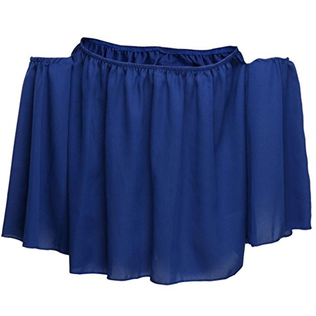 Spring Summer Fashion Stylish Women Off Shoulder Casual Blouse Shirt Tops Strapless Pure Solid Color Bell Puff Sleeve Tops