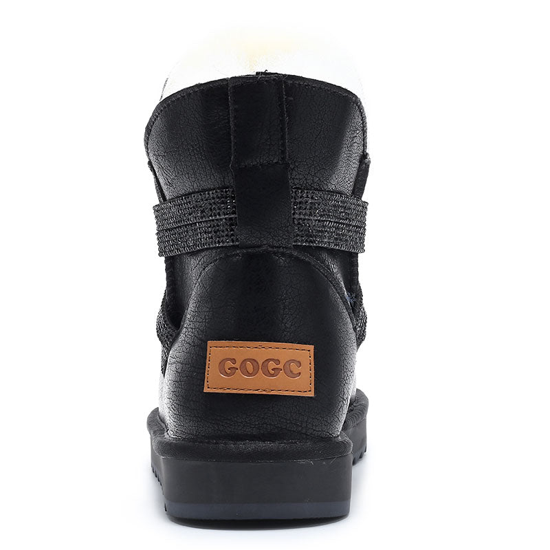 GOGC women boots 2020 snow boots warm women winter boots women ankle boots for women Genuine Leather boots  women winter shoes