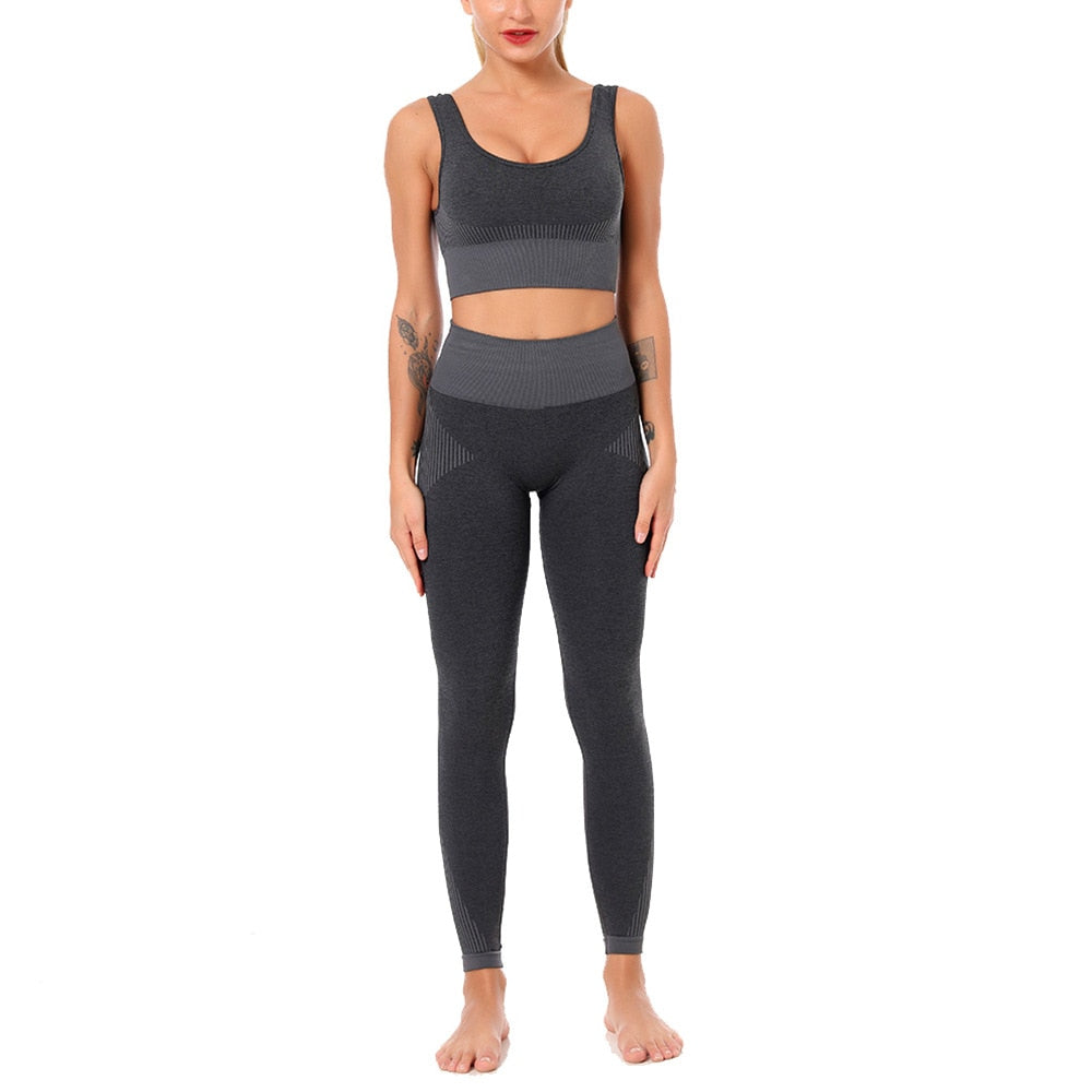 Seamless Gym Sets Sport Set Yoga Suit Women Workout Clothes for Women Bra and Sport Push Up Leggings Yoga Sets 2 Piece Set Women