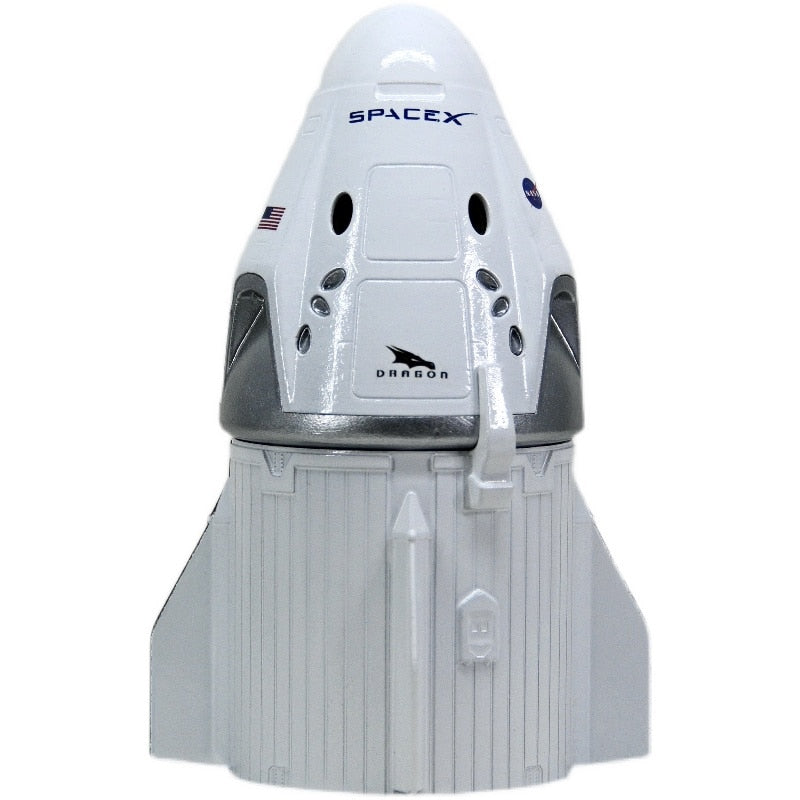 SpaceX Model Starship Rocket Model Dragon CrewDragon Spacecraft Astronaut Exquisite Model Desktop Ornaments Gift for Men