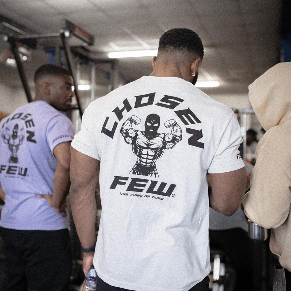 Brand Mens cotton t shirt 2020 summer new gyms Fitness Bodybuilding Shirts male fashion Casual Short sleeved Tees Tops clothes