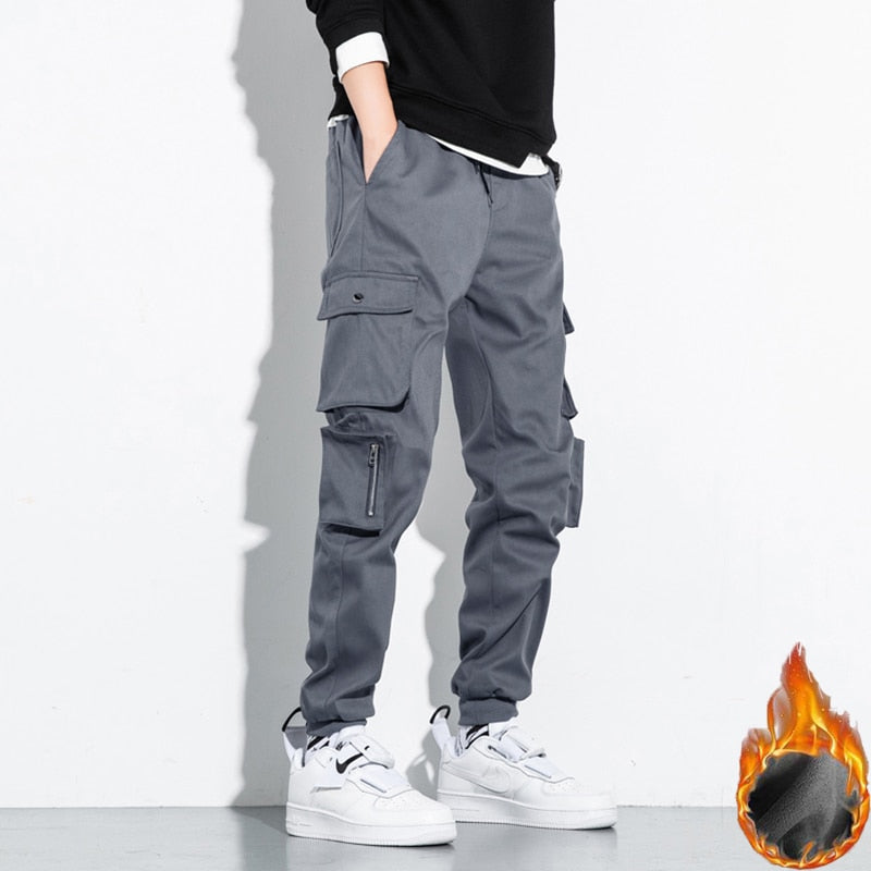 CHAIFENKO Streetwear Hip Hop Cargo Pants Men Casual Harem Joggers Trousers Men New Fashion Harajuku Multi Pocket Men Pants M-8XL