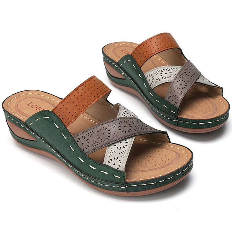 Women Sandals 2022 Fashion Wedges Shoes For Women Slippers Summer Shoes With Heels Sandals Flip Flops Women Beach Casual Shoes