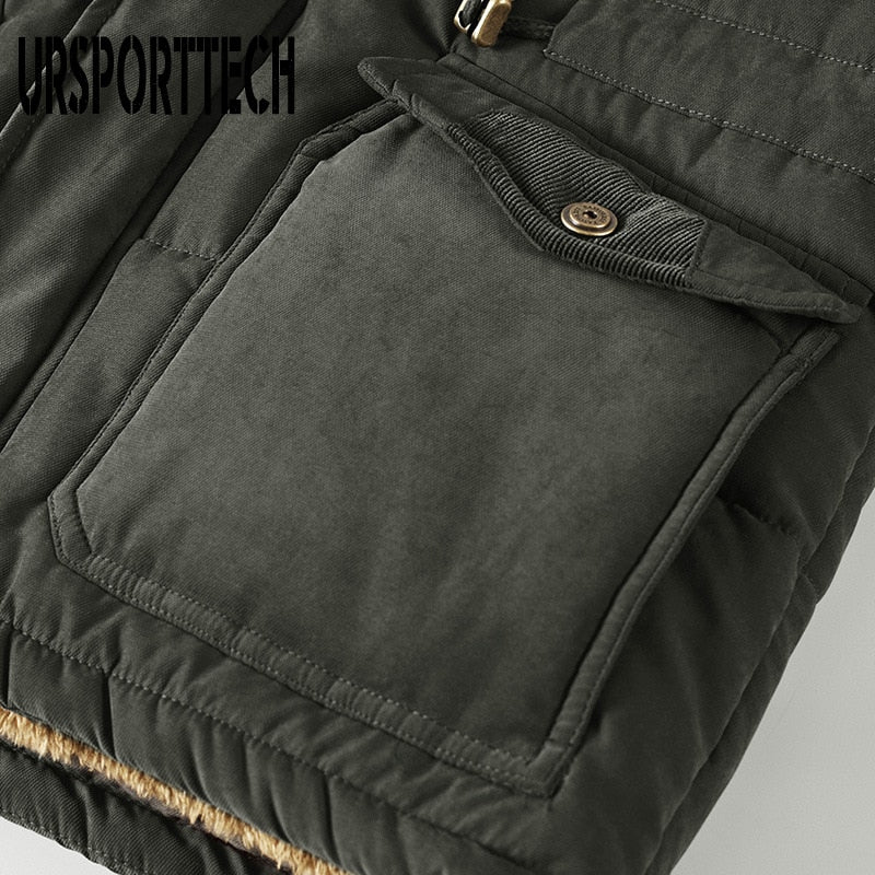 New Fashion Mens Winter Jacket Men Thick Casual Outwear Jackets Men&#39;s Windproof Parkas Plus Size 6XL 7XL 8XL Velvet Warm Coat