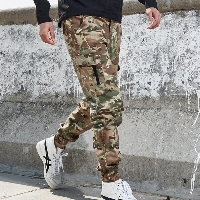 Mege Brand Tactical Jogger Pants US army Camouflage Cargo Pants Streetwear Men Work Trousers Wear Resistant Urban Spring Autumn