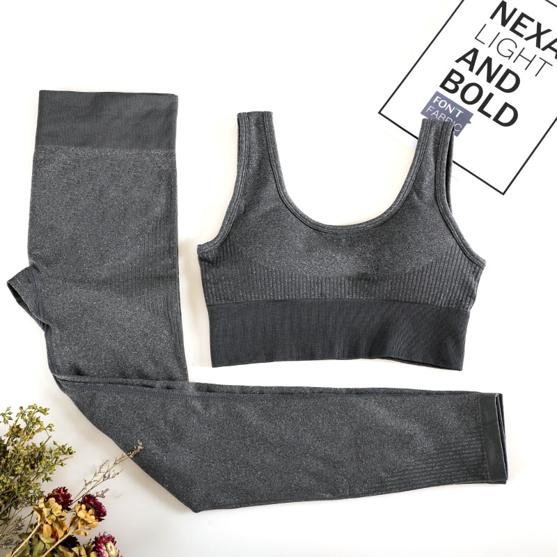 Seamless Gym Sets Sport Set Yoga Suit Women Workout Clothes for Women Bra and Sport Push Up Leggings Yoga Sets 2 Piece Set Women