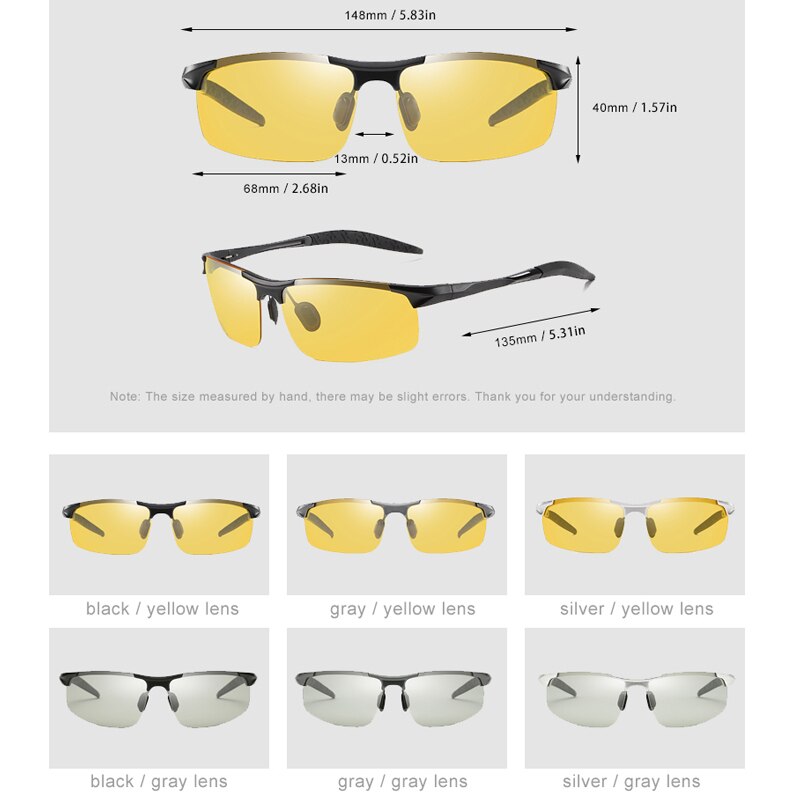 Photochromic Sunglasses Men Polarized UV400 Sunglass Man Sun Glasses Driving Vintage Goggle gafas de sol 2020 очки With Box