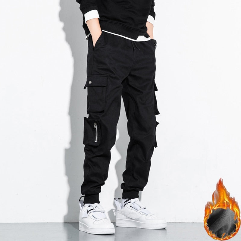 CHAIFENKO Streetwear Hip Hop Cargo Pants Men Casual Harem Joggers Trousers Men New Fashion Harajuku Multi Pocket Men Pants M-8XL