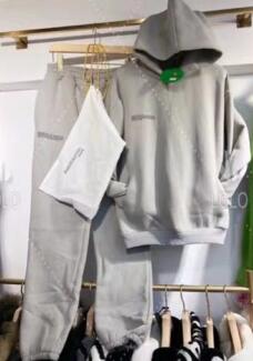 Solid Cotton Hooded Sweatshirts Hoodies Track Pants Joggers Women Tracksuits Two Piece Sets Sweatpants Sweatsuits Spring Female