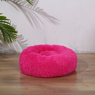 Super Soft Pet Dog Bed Autumn Winter Round Long-haired Pet Mat Suitable House for Cats and Dogs Warm Comfortable Pet Supplies