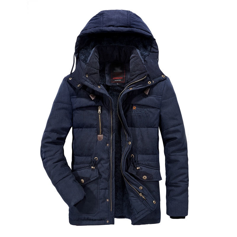 New Fashion Mens Winter Jacket Men Thick Casual Outwear Jackets Men&#39;s Windproof Parkas Plus Size 6XL 7XL 8XL Velvet Warm Coat