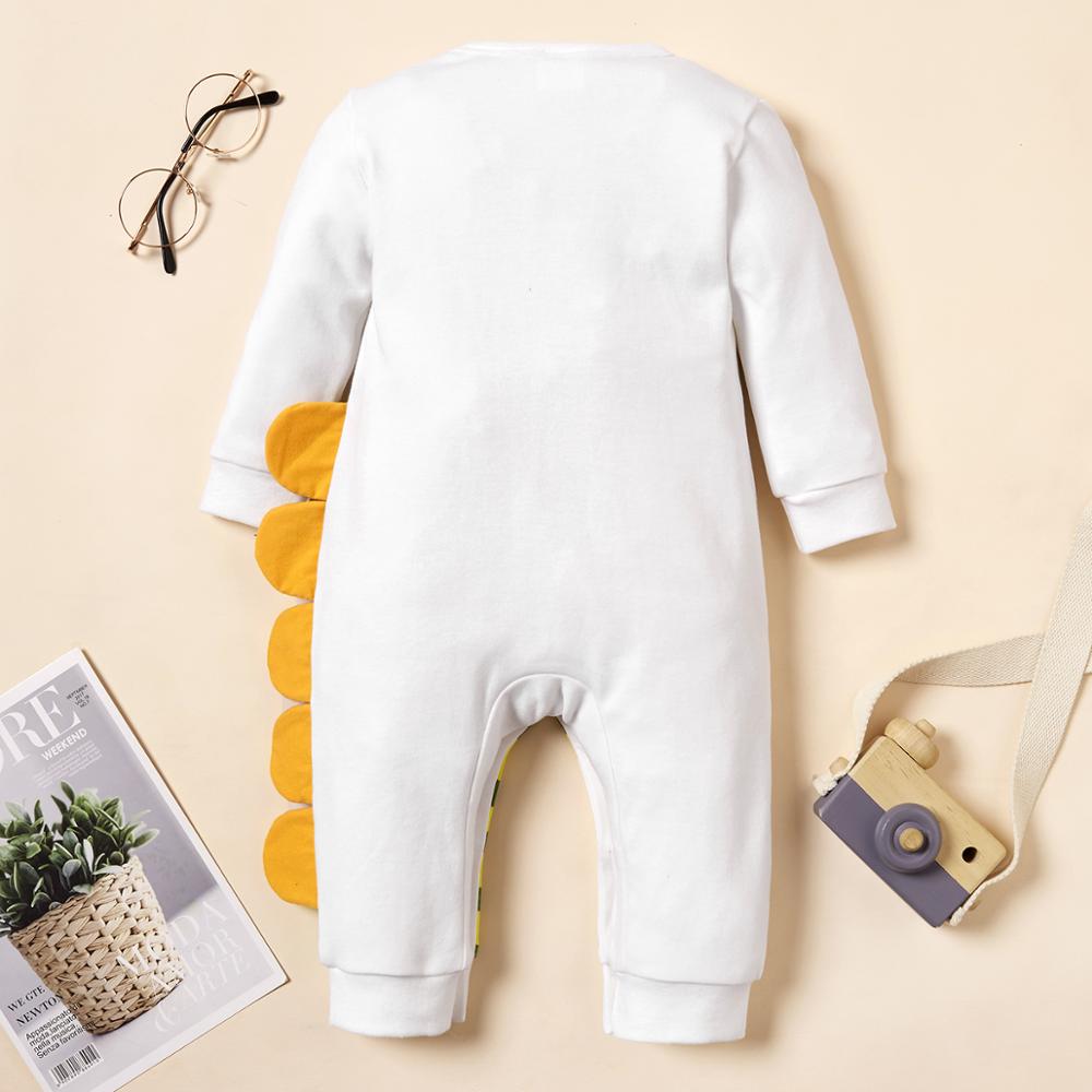 PatPat New Summer and Spring Baby Adorable Dinosaur Print Bodysuits Baby and Toddler Girl One Pieces Baby Clothes