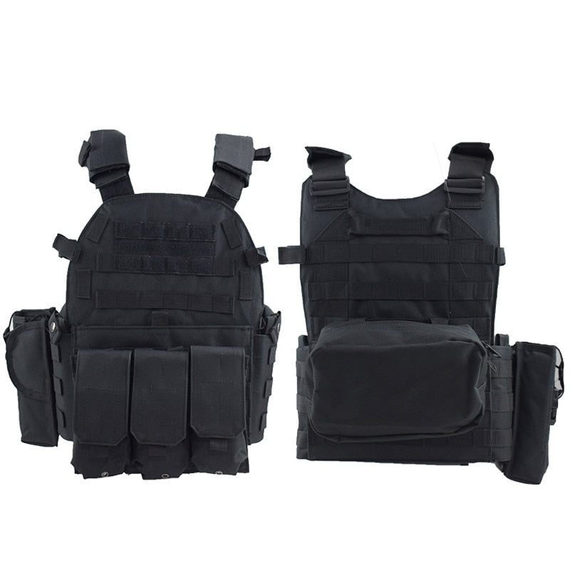 Molle Airsoft Plate Carrier Vest Tactical Hunting Vest Military Gear Army Shooting Body Armor Police Training Protection Vest