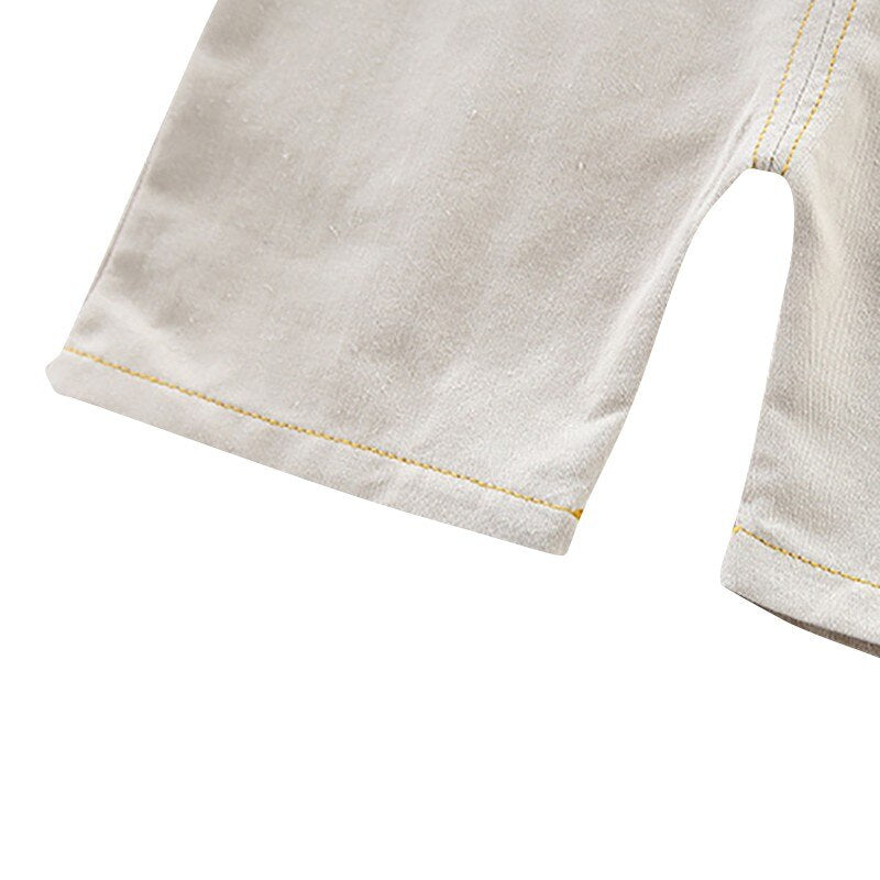 Toddler Baby Boy Clothing Summer Clothes Set Infant Girls Outfits Rainbow Stripe T-shirt+Suspenders Pants Kids Tracksuit Suits