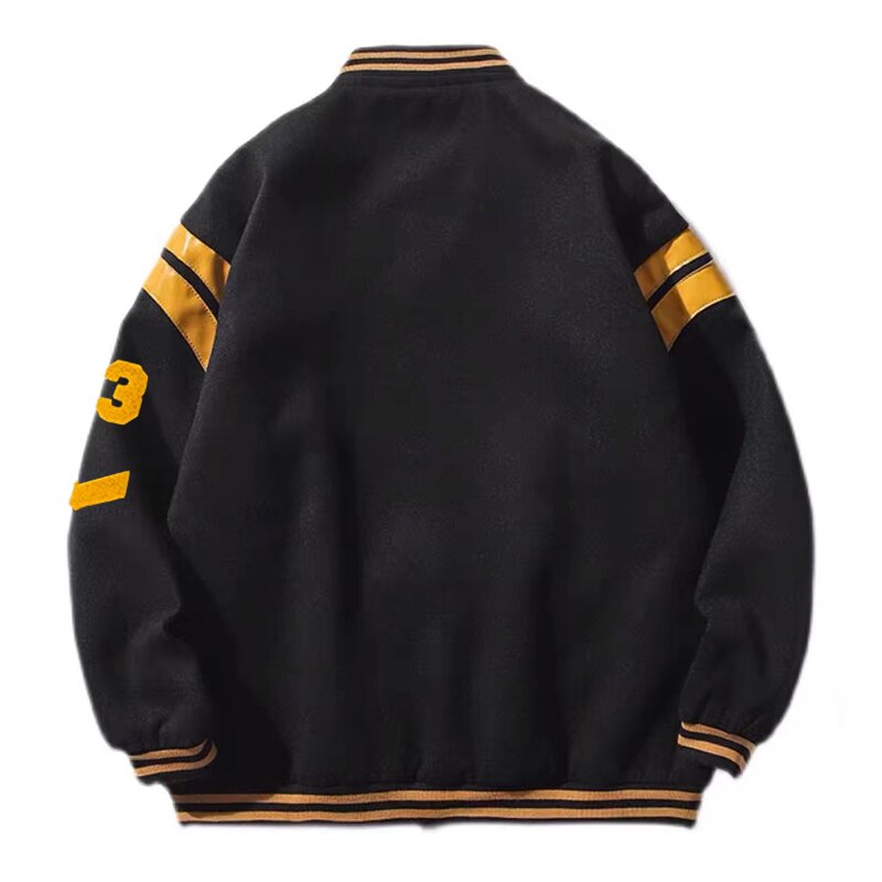 Supzoom New Arrival Fashion Spliced Embroidery Letter Brand Clothing Loose Baseball Uniform Female Winter Coat Bomber Jacket Men