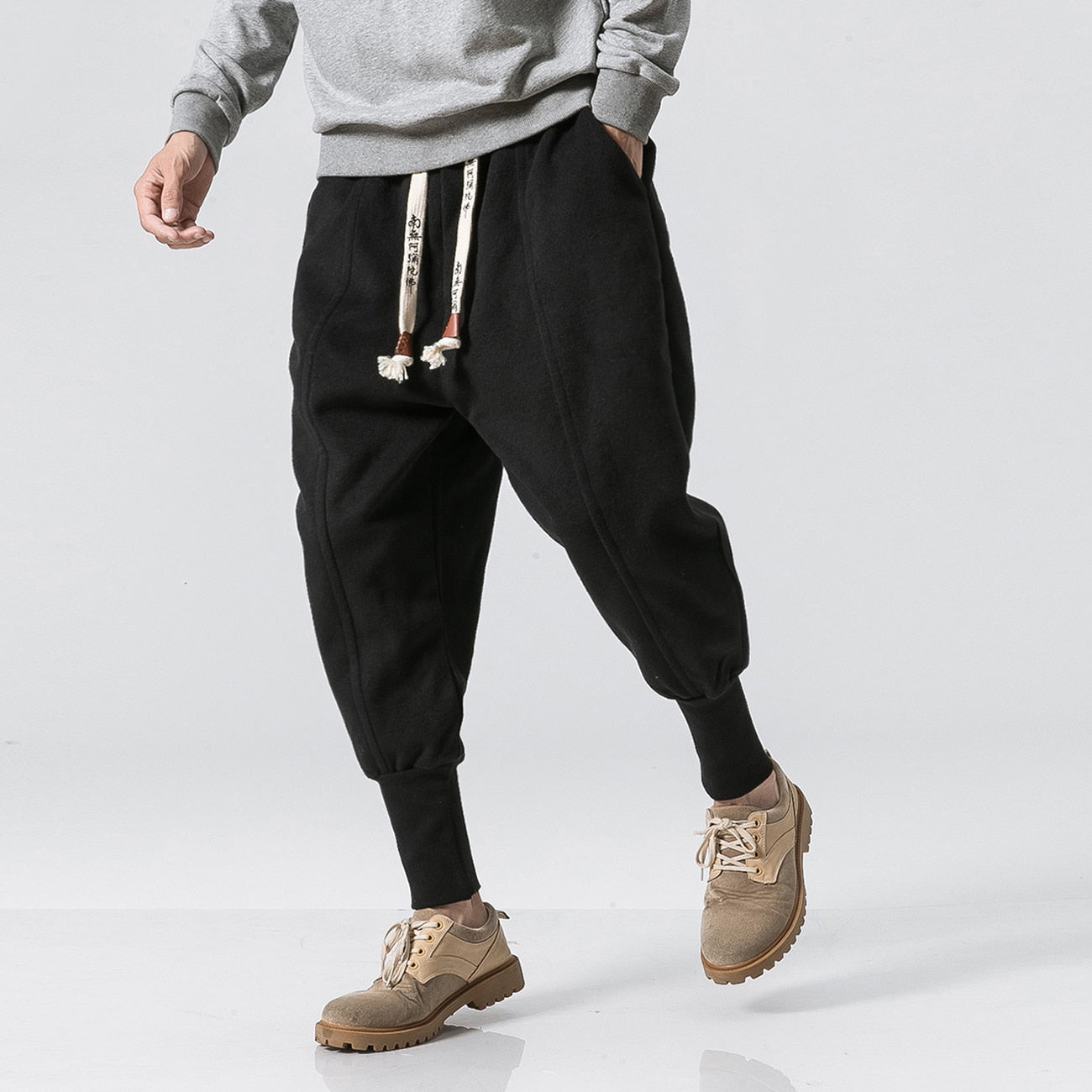 11 BYBB&#39;S DARK Hip Hop Tactical Pant Man 2020 Elastic Waist Solid Harem Sweatpants Streetwear Oversize Jogger Men Trousers Black