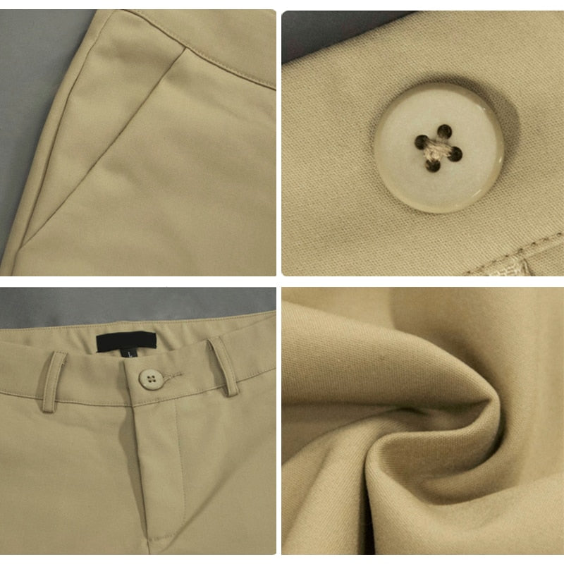 S-4xl Big Size Womens Formal Office Pencil Pants 2022 New Elegant Ladies Ol Work Pantalones Casual Elastic Cotton Slim Trousers