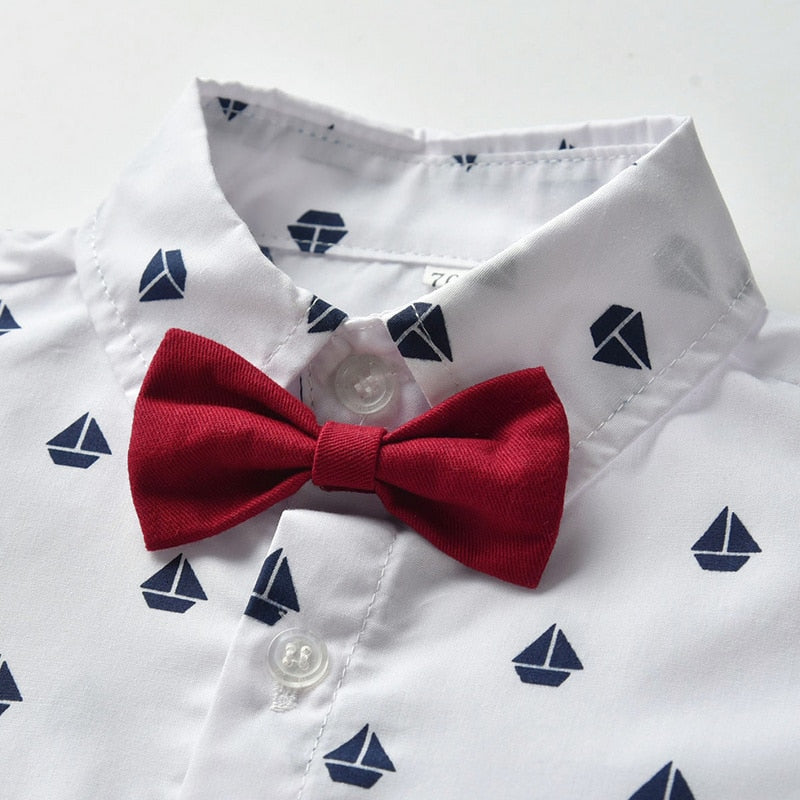 Tem Doger 2020 Autumn Baby Boys Clothes Set Tie Shirts+Pants+Vest 3PCS Set Newborn Boy Gentleman Clothes Baby Boy Outfits Suit